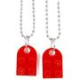GEAREDC Brick Necklace for Couples, BFF Heart Friendship Necklace Set, Matching Necklaces for Mom and Daughter, Cute Love Heart Brick Birthday