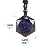 Obsidian,Black Obsidian Necklace Men Hexagram Natural Stone Crystal Pendant for Women Protection Hexagram Necklace