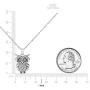 Diamond Owl Necklace for Women 925 Sterling Silver 1/10ct (I-J, I3), 18 inches, by Keepsake