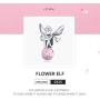 BAMOER 925 Sterling Silver Girl and Boy Bead Charms, Good Luck Charms Women Girls Bead Fit Bracelet Necklace Gift (Flower Fairy)