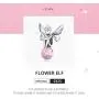 BAMOER 925 Sterling Silver Girl and Boy Bead Charms, Good Luck Charms Women Girls Bead Fit Bracelet Necklace Gift (Flower Fairy)