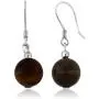 Gem Stone King 10mm Tiger Eye Brown Color Cross Cut Bead Necklace Bracelet and Earrings Set Gem Stone King 10mm Tiger Eye Brown Color Cross Cut Bead Necklace Bracelet and Earrings Set
