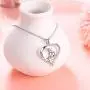 925 Sterling Silver Animal Jewelry Sea Otter Heart Pendant Necklace for Women 925 Sterling Silver Animal Jewelry Sea Otter Heart Pendant Necklace for Women