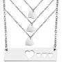 Mother Daughter Necklace Set Heart Bar Necklace Set Mommy Daughter Jewelry Gift for Mom Grandma