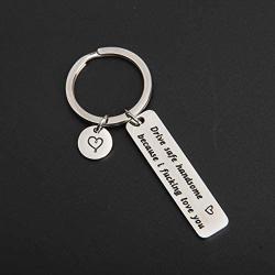 MAOFAED Drive Safe Keychain Driver Keychain New Driver Gift Sweet 16 Gift