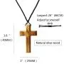 Simple Natural Olive Wood Cross Pendant Necklace for Men Women Children Kids Boy Girl Gift Necklace Wooden Car Rearview Mirror Pendant Simple Natural Olive Wood Cross Pendant Necklace for Men Women Children Kids Boy Girl Gift Necklace Wooden Car Rearview Mirror Pendant