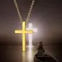 PROSTEEL Stainless Steel Cross Necklace for Men Women, Silver/Black/Gold Tone, Two Size, Hypoallergenic, Engrave Text Available, Come Gift Box