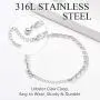 U7 Chain Anklets 22-27CM Stainless Steel Barefoot Jewelry Mariner Chain Bracelet Anklet for Women Girls, Customizable, Gift Packed U7 Chain Anklets 22-27CM Stainless Steel Barefoot Jewelry Mariner Chain Bracelet Anklet for Women Girls, Customizable, Gift Packed