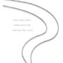 SA SILVERAGE Jewelry 925 Sterling Silver Box Chain Necklace Accessory Chain Matching Necklace, 16''- 32''