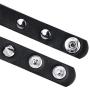 taffeta alley Leather Bracelet Studded Spike Rivet Cuff Unisex Spike Choker and Goth Bangle Set