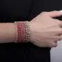 Steve Madden Wide Rhinestone Stretch Bracelet for Women Steve Madden Wide Rhinestone Stretch Bracelet for Women