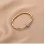 PANSTAR Silver Bracelet for Women, Tennis Bangle Bracelet, 316L Stainless Steel Bracelets Set Cubic Zirconia