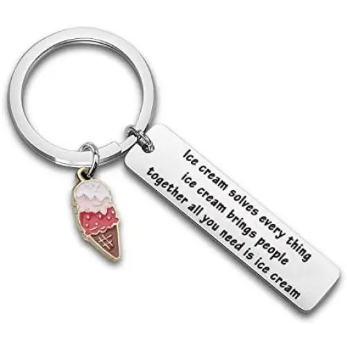 WUSUANED Ice Cream Keychain Ice Cream Solves Every Ice Cream Thing Bring People Together All You Need Is Ice Cream WUSUANED Ice Cream Keychain Ice Cream Solves Every Ice Cream Thing Bring People Together All You Need Is Ice Cream