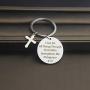 TOGON Christian Keychain I Can Do All Things Through Christ Who Strengthens Me Religious Keychain Scripture Jewelry Inspirational Gift for Her