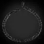 U7 Men Women Fashion Link Bracelet,Wrist Jewelry Stainless Steel/18K Gold Plated Figaro/Cuban/Snake/Rope Chain Bracelet, Width 3-12MM,Stainless/Black/Gold/Rose Gold Color Options