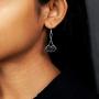 Sloong 925 sterling silver filled RBG Dissent Collar Dangle Earrings Drop Charms Earrings Jewelry for Women Fans of Ruth Bader Ginsburg