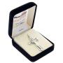 Heartland Mens Sterling Silver Textured Crucifix Pendant USA Made