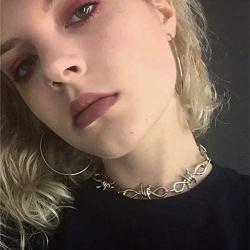 YERTTER Dainty Tennis Chain O Rings Chain Choker Necklace Boho Jewelry Set Layered Pendant Statement Chunky Chain Necklace for Women Man