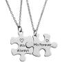 Beeshion Gay Couple Gift Puzzle Necklace Set Gay Couple Necklaces Gay Couples Jewelry LGBT Necklace Set Wedding Gift
