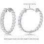 La Joya 3/4-2 Carat Total Weight (ctw) Lab Grown Diamond Hoop Earrings for Women- White Rhodium or Yellow Gold Plated 925 Sterling Silver Earrings - With Superior GH Color And SI Clarity Diamonds La Joya 3/4-2 Carat Total Weight (ctw) Lab Grown Diamond Hoop Earrings for Women- White Rhodium or Yellow Gold Plated 925 Sterling Silver Earrings - With Superior GH Color And SI Clarity Diamonds