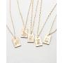 S.J JEWELRY Personalized Positive Energy Tag Necklace for Women Birthday Gift 14K Gold Plated Star Sun Moon Lightning Galaxy Power Wishes Pendant Necklace