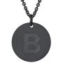 PROSTEEL Stainless Steel Initial Name Necklace for Men Women, A to Z Initials, Gold/Silver/Black Tone, 18inch-20inch Adjustable, Customize Name/Text, Come Gift Box