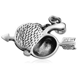 Ian And Valery co. Amber Sterling Silver Pendant