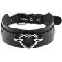 MJartoria Gothic Jewelry-PU Leather Choker Goth Necklace for Women-O-Ring Heart Punk Rock Adjustable Black Collar Choker Cosplayer MJartoria Gothic Jewelry-PU Leather Choker Goth Necklace for Women-O-Ring Heart Punk Rock Adjustable Black Collar Choker Cosplayer