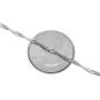 925 Sterling Silver 2 MM Singapore (Twisted Curb) Italian Chain - Lobster Claw Clasp 16-30''