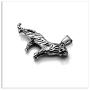 Xusamss Punk Stainless Steel Animal Tiger Pendant Necklace,24inches Square Box Chain