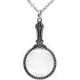 Enchanted Mirror Necklace with Mini Magnifying Glass (25mm convex lens)
