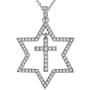 Elegant Amulet Necklace Gift for Women Girl Sterling Silver Teen Boy Crystal Triangle/Ankh Cross/Celtic Turtle/Iced Out Magen Star of David Pendant Necklace Minimalist Everyday Jewellery