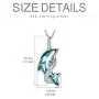 TOUPOP Dolphin Gifts 925 Sterling Silver Dolphin Pendant Necklace with Blue Crystal Dolphin Jewelry Gifts for Mom Women Teen Girls Birthday Mothers Day TOUPOP Dolphin Gifts 925 Sterling Silver Dolphin Pendant Necklace with Blue Crystal Dolphin Jewelry Gifts for Mom Women Teen Girls Birthday Mothers Day