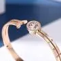 PAPAGENA Unique Design Stylish Bracelet Bangles for Women Girls Gold/Rose Gold Plated Titanium Steel Bracelets Christmas Gift