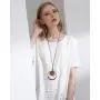 Coostuff Vintage Wood Necklace Jewelry Long Necklace with Pendant Brown Necklaces for Women … Coostuff Vintage Wood Necklace Jewelry Long Necklace with Pendant Brown Necklaces for Women …