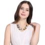 7 Planet Necklace,Solar System Handmade Charm Necklace with double-sided glass crystal ball for female teachers