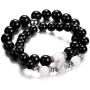 Personalized Couple Bead Bracelet Magnetic Couples Bracelets | 2 Pcs His and Hers Bracelet Distance Couples Bracelet Natural Bead Couples Bracelet Mutual Attraction Bracelets for Valentines Day