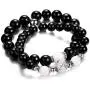 Personalized Couple Bead Bracelet Magnetic Couples Bracelets | 2 Pcs His and Hers Bracelet Distance Couples Bracelet Natural Bead Couples Bracelet Mutual Attraction Bracelets for Valentines Day