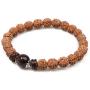 BALIBALI Handmade 5 Mukhi Rudraksha Bracelet Beaded Meditation Wrist Tibetan Bracelet Japa Prayer Charm Bracelets