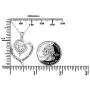 Mother Necklaces 925 Sterling Silver Always My Mother Forever My Friend Double Love Heart Necklace for Women Mother Lady Birthday Jewelry