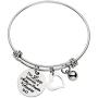 omodofo Inspirational Messaged Cuff Bracelet Bangle for Mother Grandmother Daughter Mothers Day Gift