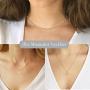 Dainty Layered Initial Choker Necklaces Handmade 14K Gold Plated Tiny Heart Personalized Letter Disc Pendant Adjustable Chain Layering Gold Necklaces for Women Girls Gift Jewelry
