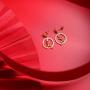 AOBOCO 925 Sterling Silver Christmas Theme Earrings Embellished with Crystal from Austria, Hypoallergenic Dangle Drop Earrings, Fine Snowflake Jewelry Gifts for Women - Christmas Every Day