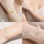 SAILIMUE 18Pcs Multiple Layered Stackable Bracelets for Women Open Cuff Wrap Bangle Bracelet Set Gold Olive Leaf Arrow Feather Knot Bracelets Jewelry Adjustable