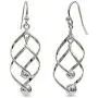 LeCalla Sterling Silver Jewelry Classic Linear Drop Earring for Women Girl