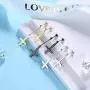 Inverted Cross Earrings Solid 925 Sterling Silver Gold Plated Women Men Unisex Upside-Down Cross Dangle Earrings Stud Satanic Statement Earrings Best Birthday