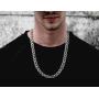 Savlano 925 Sterling Silver 10mm Italian Solid Flat Mariner Link Chain Necklace for Men & Women - Made in Italy Comes Gift Box (10mm)