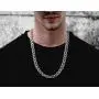 Savlano 925 Sterling Silver 10mm Italian Solid Flat Mariner Link Chain Necklace for Men & Women - Made in Italy Comes Gift Box (10mm)