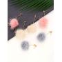 6 Pairs Faux Fur Ball Earrings Pom Pom Dangle Earrings Valentines Gifts for Women Girls