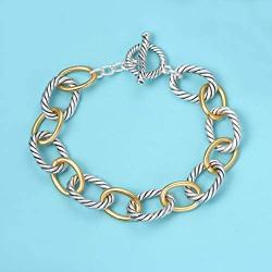 UNY Bracelet Designer Brand Inspired Antique Women Jewelry Cable Wire Vintage Valentine